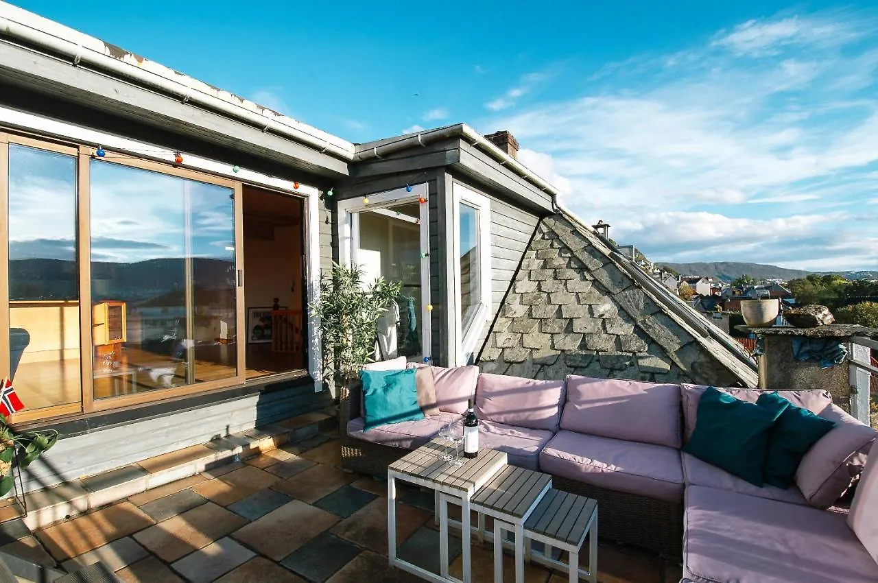 Spacious Penthouse With Grand Terrace Bergen